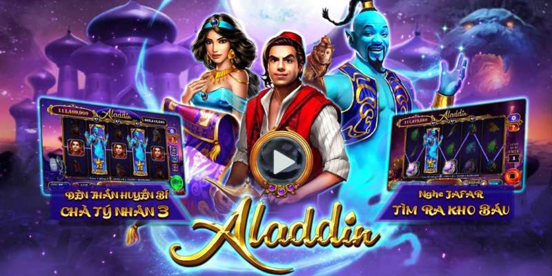 Quay slot Aladin - Tựa game nổ hũ đổi thẻ cào siêu đẹp